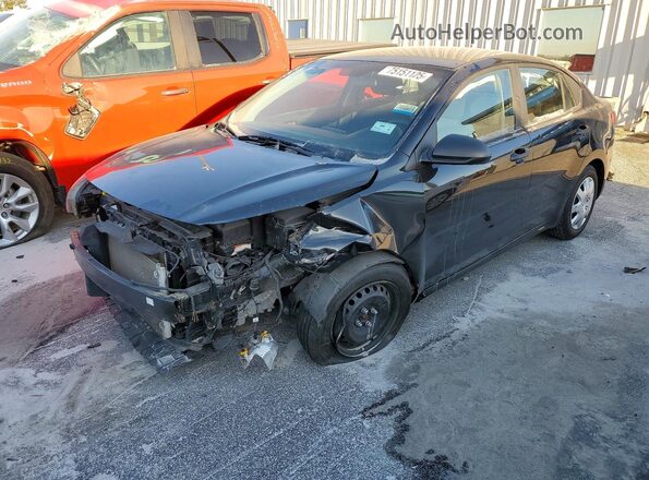 3KPA24AB4JE073399 2018 KIA RIO Black წინა მარცხენა ხედი სამი მეოთხედიდან