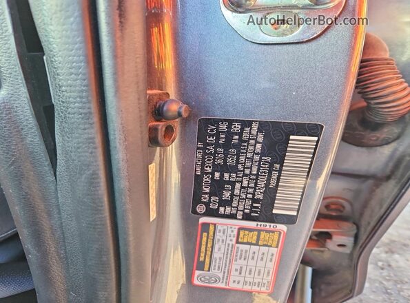 3KPA24AD0LE314718 2020 KIA RIO Gray Շարժիչի բաժամունքի տեսք