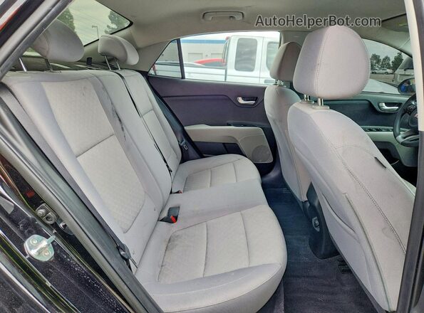 3KPA24AD0LE328764 2020 KIA RIO Black Widok tylnych siedzeń
