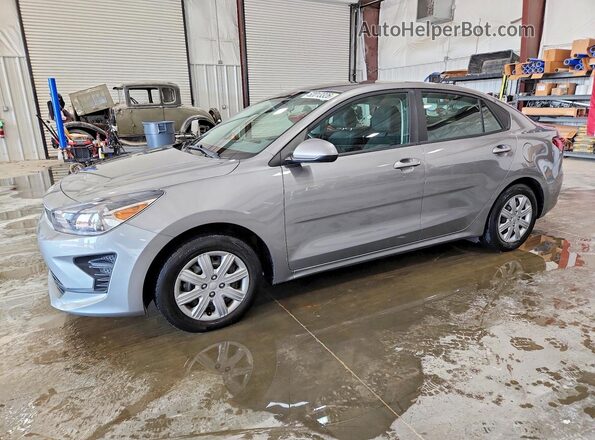 3KPA24AD2NE480323 2022 KIA RIO Серый Передняя левая четверть