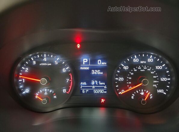 3KPA24AD2NE480323 2022 KIA RIO Серый Вид щитка приборов