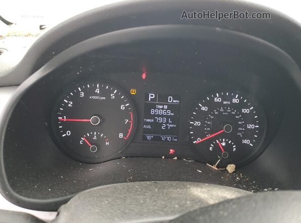 3KPA24AD4LE282744 2020 KIA RIO Silver Vista del cuadro de instrumentos