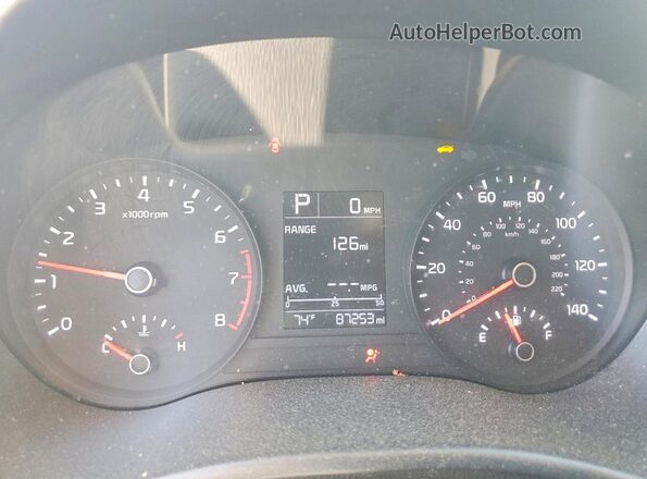 3KPA24AD4LE358169 2020 KIA RIO Белый Вид щитка приборов
