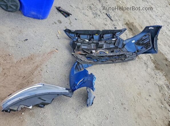 3KPA24AD4PE618706 2023 KIA RIO Blue Engine compartment view