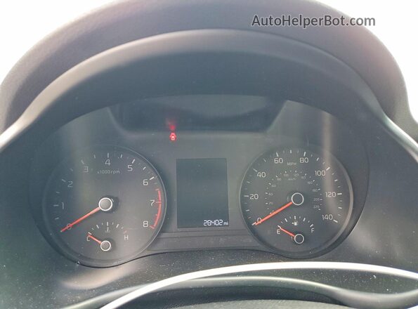 3KPA24AD4PE618706 2023 KIA RIO Blue Instrument cluster view