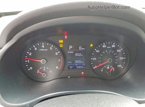 3KPA24AD5LE298936 2020 KIA RIO Серый Вид щитка приборов