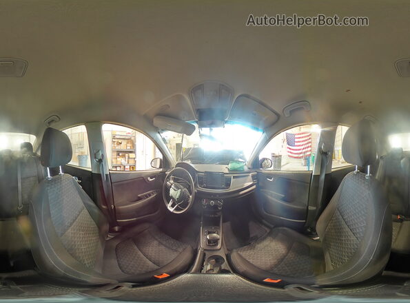 3KPA24AD5LE344314 2020 KIA RIO Black Widok naklejki z numerem VIN