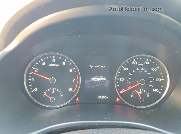3KPA24AD5ME397662 2021 KIA RIO Black Widok zestawu wskaźników