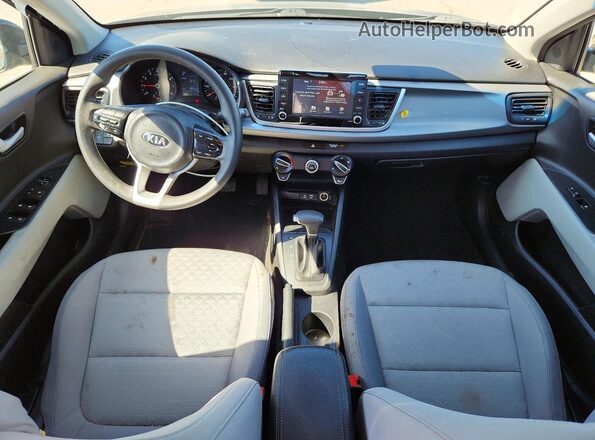 3KPA24AD6LE302685 2020 KIA RIO Black Widok deski rozdzielczej