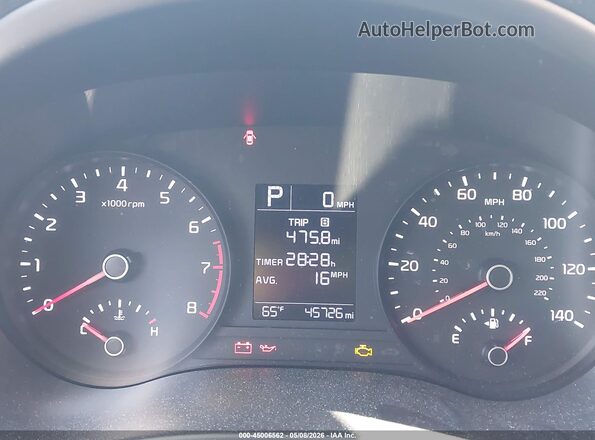 3KPA24AD8LE279085 2020 KIA RIO Красный Вид задних сидений