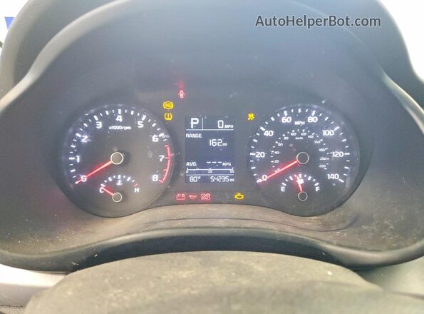 3KPA24AD8LE334943 2020 KIA RIO Белый Вид щитка приборов