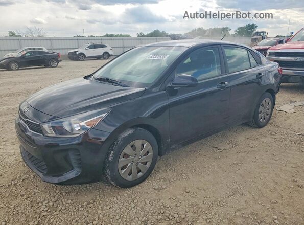 3KPA24AD8LE335591 2020 KIA RIO Черный Передняя левая четверть