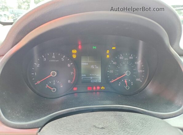 3KPA24ADXLE273997 2020 KIA RIO Silver Սարքավորումների վահանակի տեսք