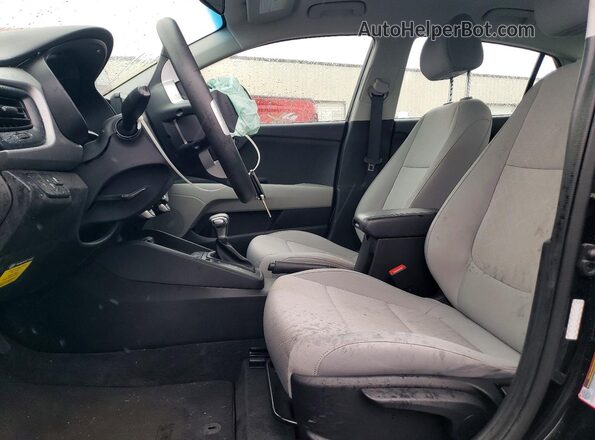3KPA24ADXLE359245 2020 KIA RIO Black Widok wnętrza z przodu
