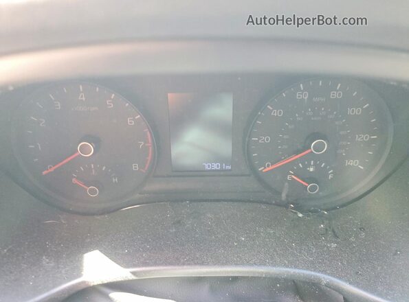 3KPA25AD0LE312313 2020 KIA RIO Black Widok zestawu wskaźników