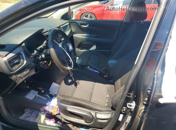 3KPA25AD0LE312313 2020 KIA RIO Black Widok wnętrza z przodu