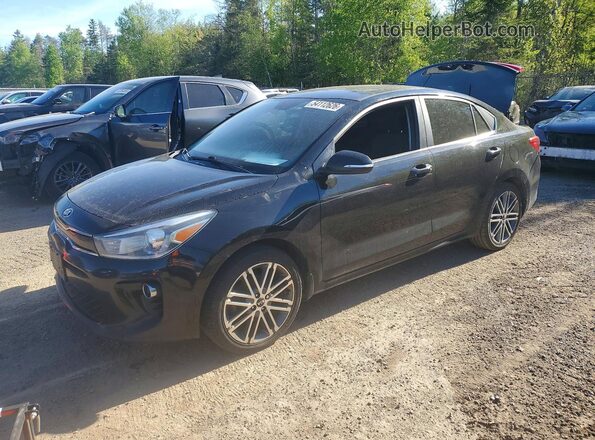 3KPA34AB7JE076830 2018 KIA RIO Черный Передняя левая четверть