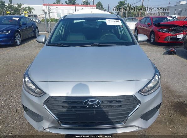 3KPC24A30JE014237 2018 HYUNDAI ACCENT Silver ხელსაწყოთა პანელის ხედი
