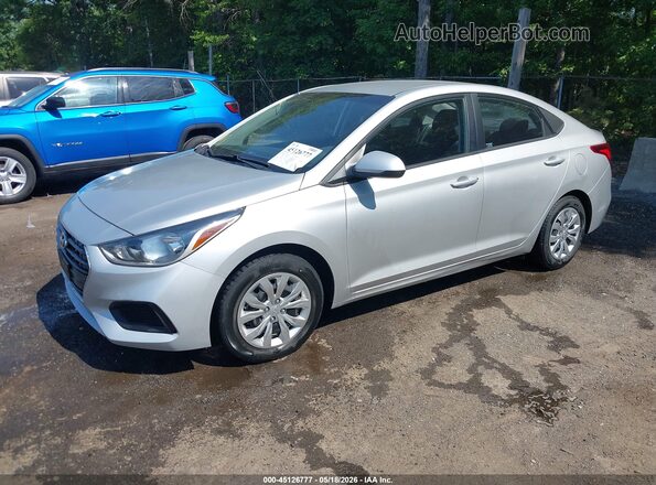 3KPC24A30JE034004 2018 HYUNDAI ACCENT Silver წინა მარცხენა ხედი სამი მეოთხედიდან