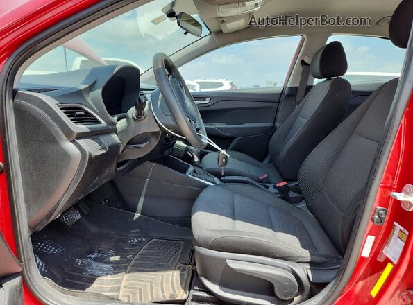 3KPC24A30KE071779 2019 HYUNDAI ACCENT Красный Вид салона спереди