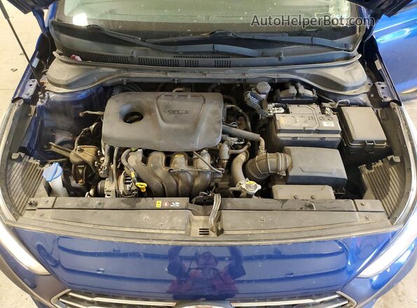 3KPC24A37KE060701 2019 HYUNDAI ACCENT Blue Widok wnętrza z tyłu