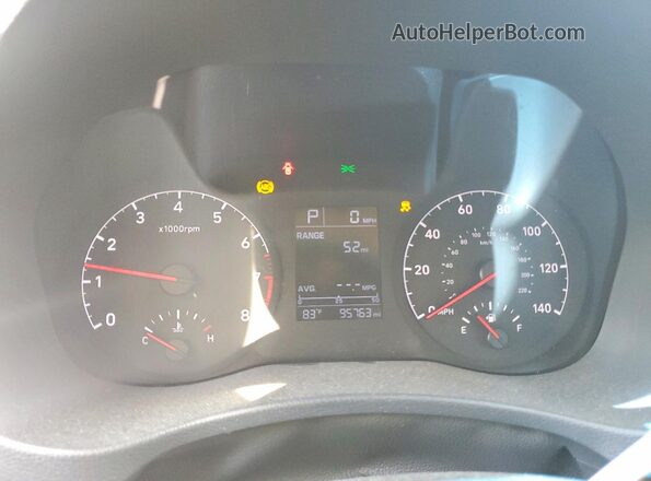 3KPC24A38JE007486 2018 HYUNDAI ACCENT Silver Widok zestawu wskaźników