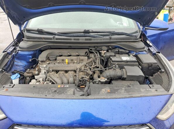 3KPC24A60ME135462 2021 HYUNDAI ACCENT Blue Вид задньої частини салону