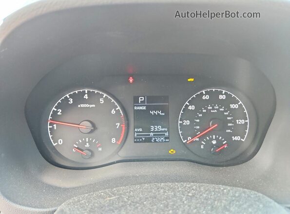 3KPC24A61ME152156 2021 HYUNDAI ACCENT Синий Вид щитка приборов