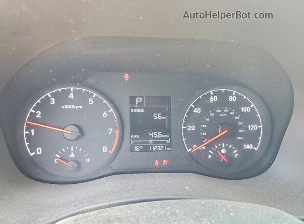 3KPC24A62ME140534 2021 HYUNDAI ACCENT Серый Вид щитка приборов