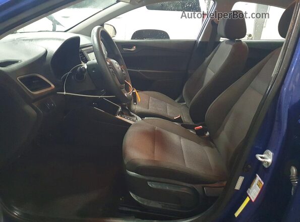3KPC24A63ME149257 2021 HYUNDAI ACCENT Синий Вид салона спереди
