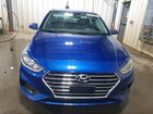 2021 Hyundai Accent Se Синий vin: 3KPC24A63ME149257