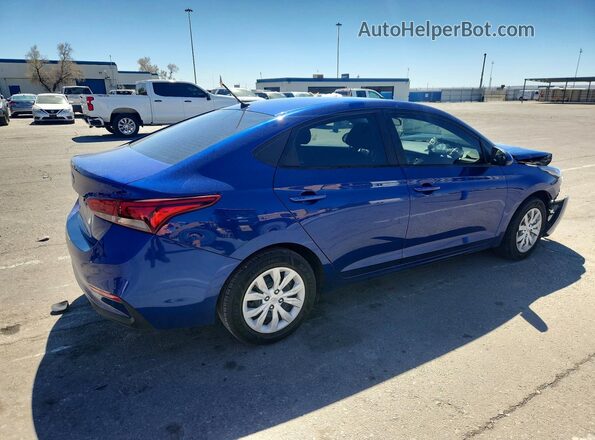 3KPC24A63ME153034 2021 HYUNDAI ACCENT Синий Задняя правая четверть