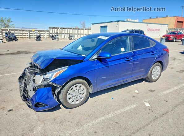 3KPC24A63ME153034 2021 HYUNDAI ACCENT Синий Передняя левая четверть