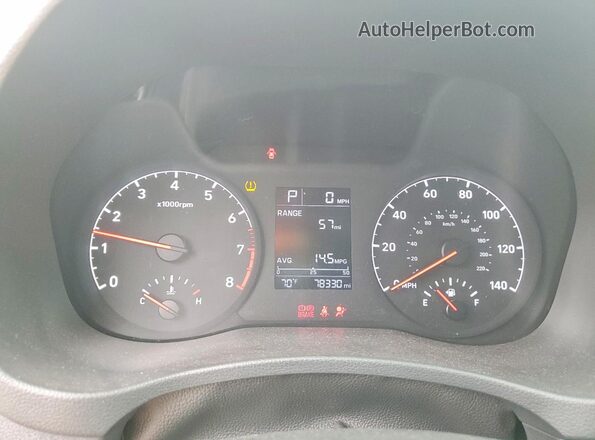 3KPC24A64ME136940 2021 HYUNDAI ACCENT Серебряный Вид щитка приборов