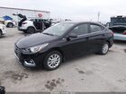 2022 Hyundai Accent Sel Черный vin: 3KPC24A66NE172808