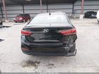 2022 Hyundai Accent Sel Черный vin: 3KPC24A66NE172808
