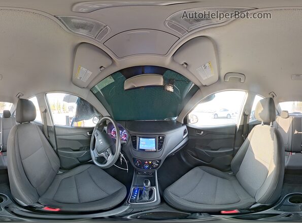 3KPC24A67LE118284 2020 HYUNDAI ACCENT White Widok naklejki z numerem VIN