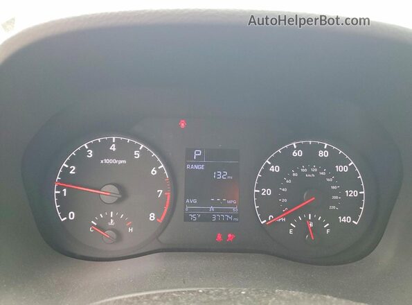 3KPC24A67NE183459 2022 HYUNDAI ACCENT Серый Вид щитка приборов