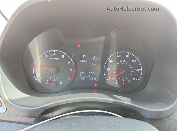 3KPC24A68LE097235 2020 HYUNDAI ACCENT Silver Widok zestawu wskaźników