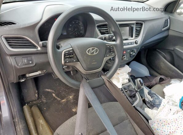 3KPC24A69LE103477 2020 HYUNDAI ACCENT Gray წინა პანელის ხედი