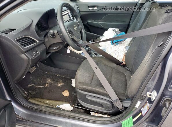 3KPC24A69LE103477 2020 HYUNDAI ACCENT Gray წინა სალონის ხედი