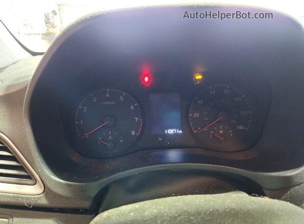3KPC24A69LE110087 2020 HYUNDAI ACCENT Red Vista del cuadro de instrumentos
