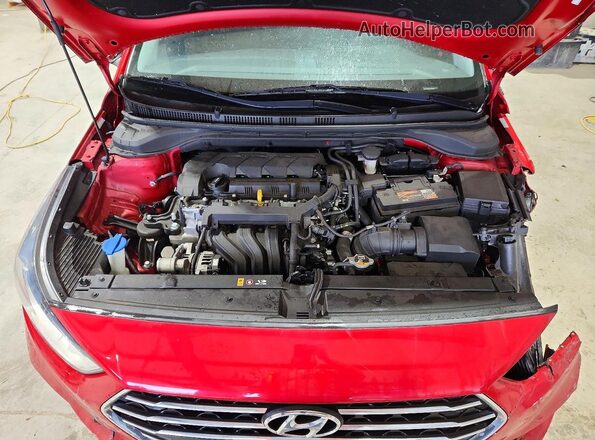 3KPC24A69LE110087 2020 HYUNDAI ACCENT Red Vista interior trasera