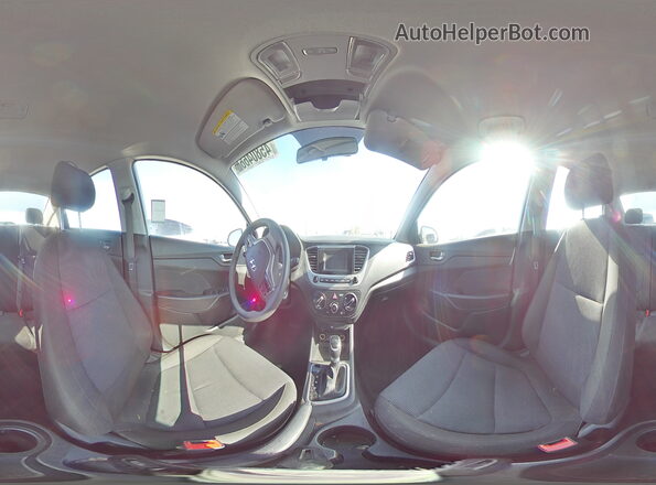3KPC24A69NE174603 2022 HYUNDAI ACCENT White Панорамний вид салону 360°