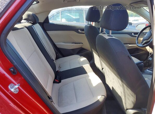 3KPC24A6XLE120188 2020 HYUNDAI ACCENT Красный Вид задних сидений