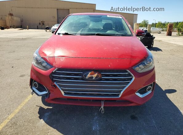 3KPC34A67ME140588 2021 HYUNDAI ACCENT Red Widok z przodu