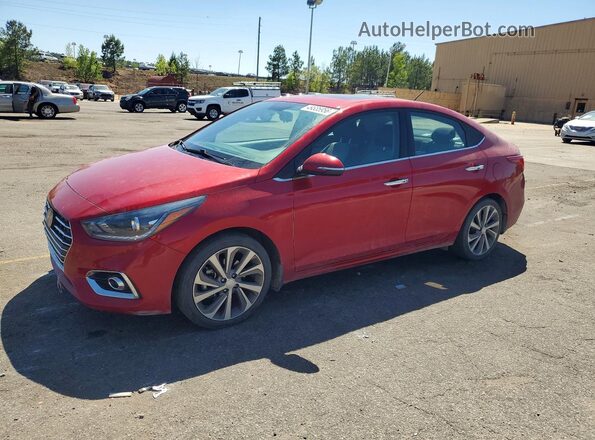 3KPC34A67ME140588 2021 HYUNDAI ACCENT Red Przód lewy