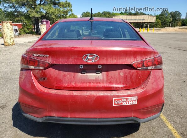 3KPC34A67ME140588 2021 HYUNDAI ACCENT Red Widok z tyłu