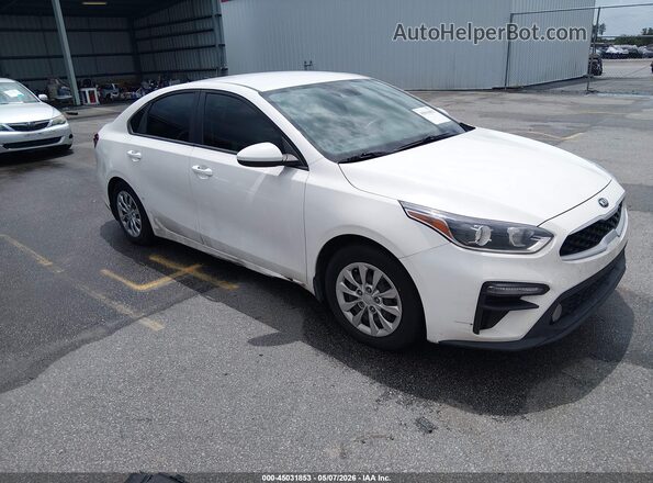 3KPF24AD0LE142048 2020 KIA FORTE Белый Передняя правая четверть