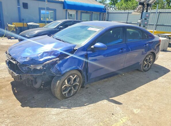 3KPF24AD0LE177737 2020 KIA FORTE Blue Передня ліва чверть